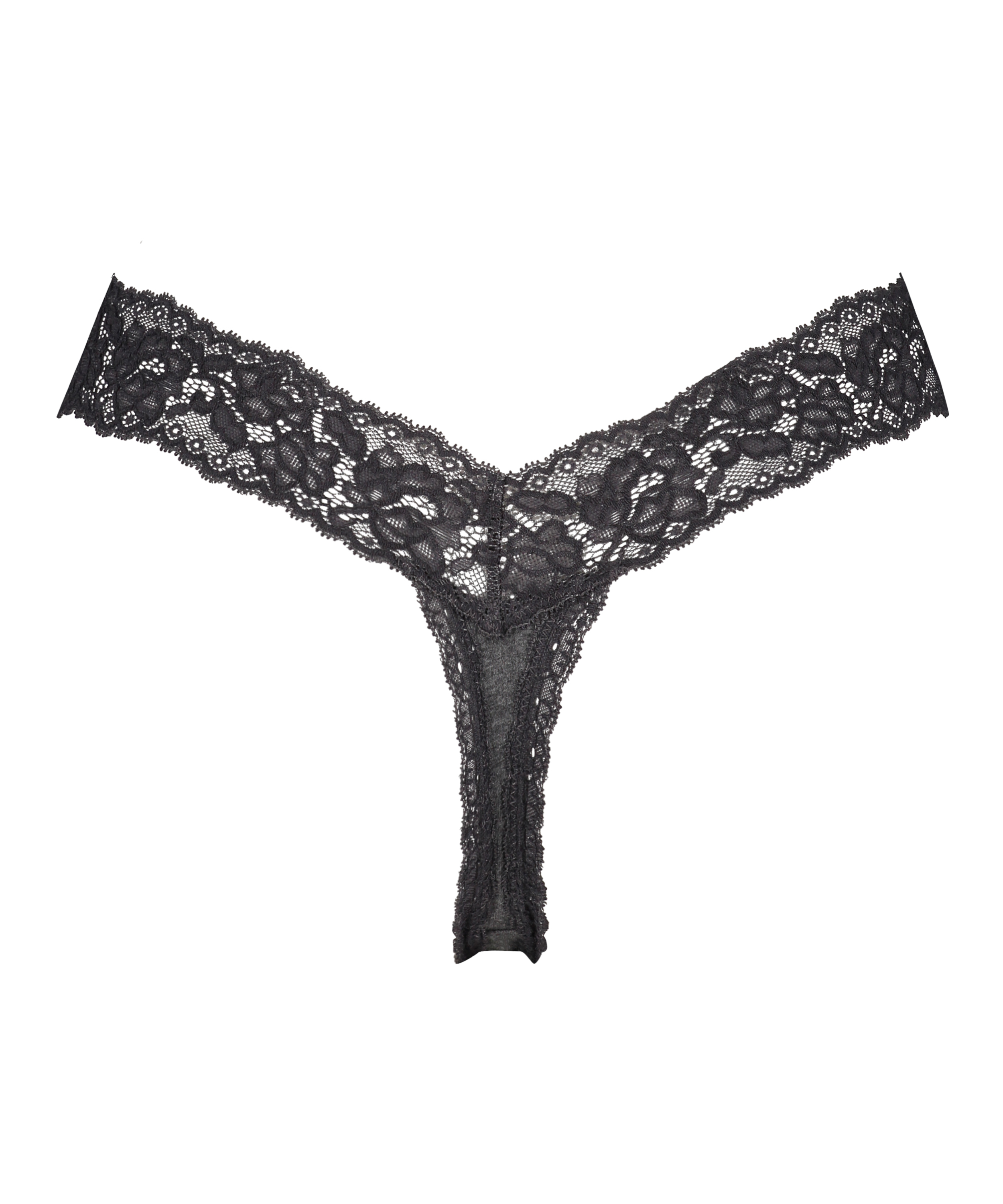 Katoen ekstra lav g-streng, Grå, main