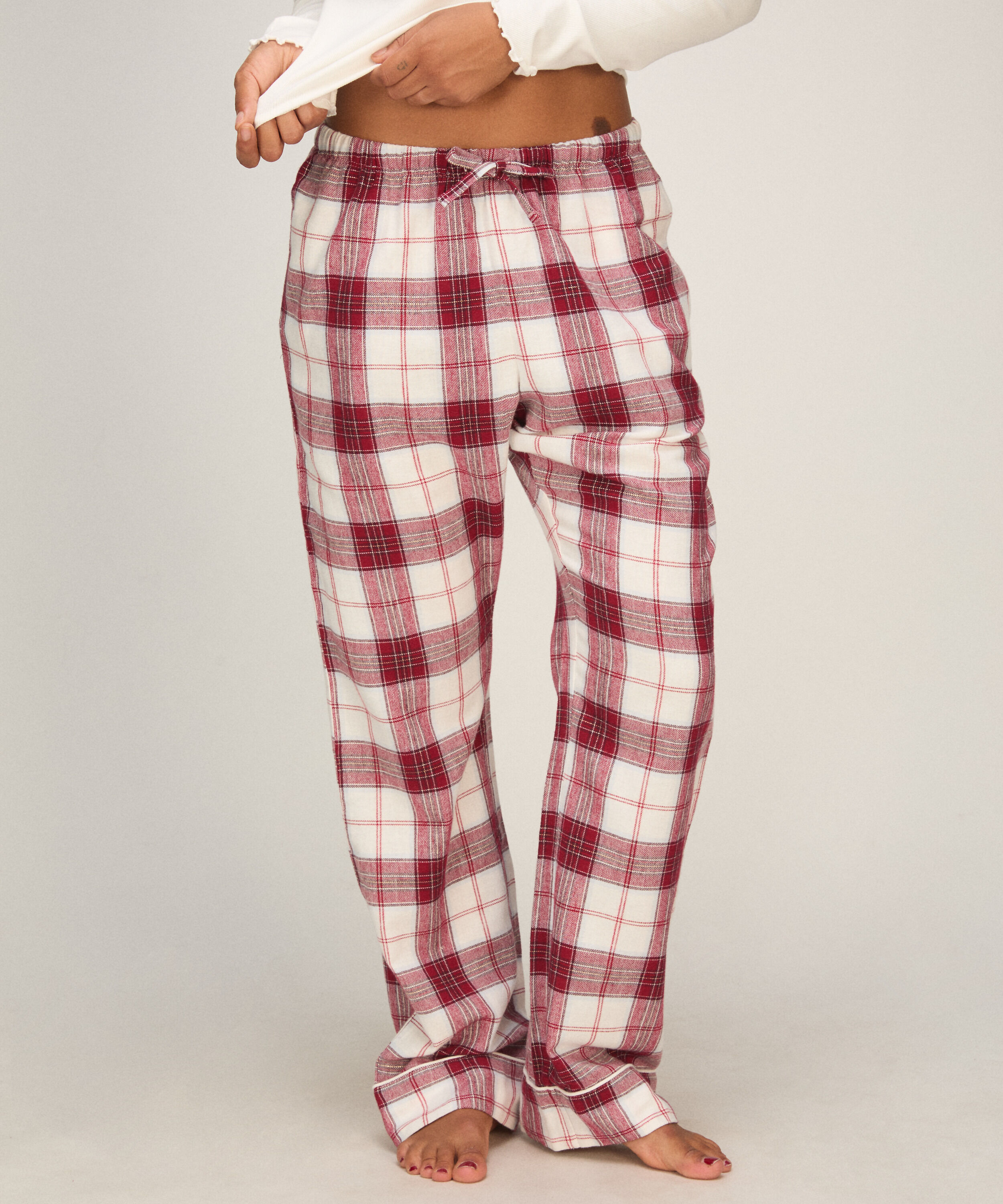 Tall Flannel pysjamasbukse