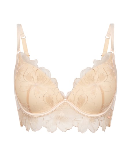 Vatterte push-up bøyle-bh Emilia, Gul