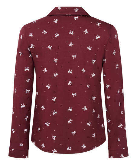 Essential langermet jakke i jerseystoff, Lilla