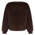 Langermet Topp Fluffy Fleece, Brun