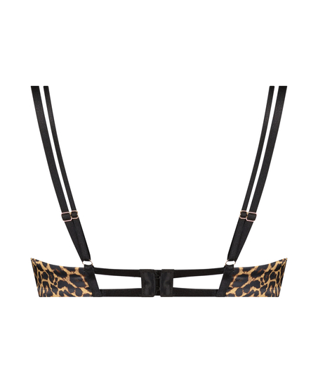 Polstret spile-BH med halve skåler Ellie, Svart