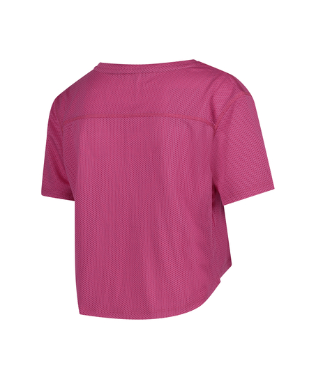 HKMX Crop-topp Mesh, Rosa