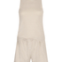 Pyjamasett med Singlet i Jersey, Beige
