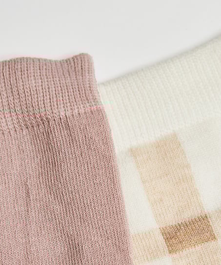 2 par bomullssokker, Svart