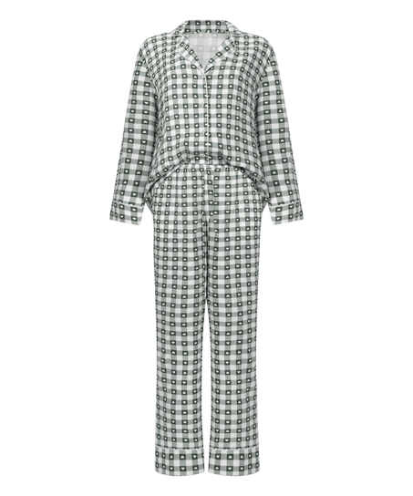 Pyjamassett twill, Grønn
