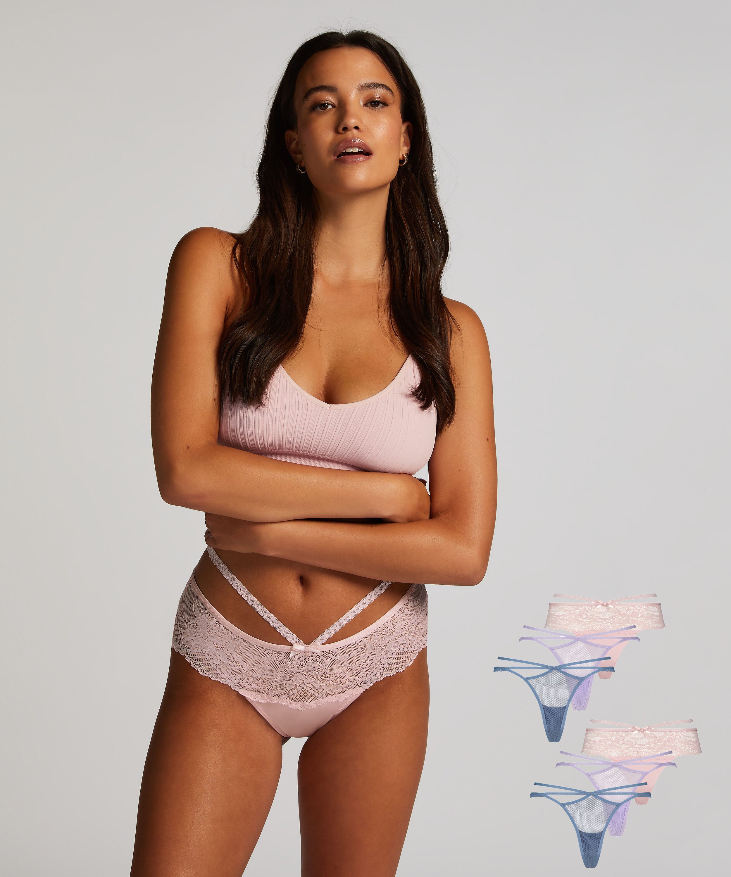 6-pakning med brazillian, Blå