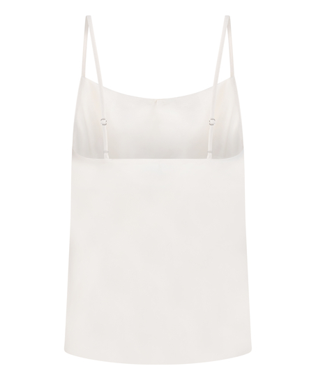 Cami Satin Minimal, Hvit