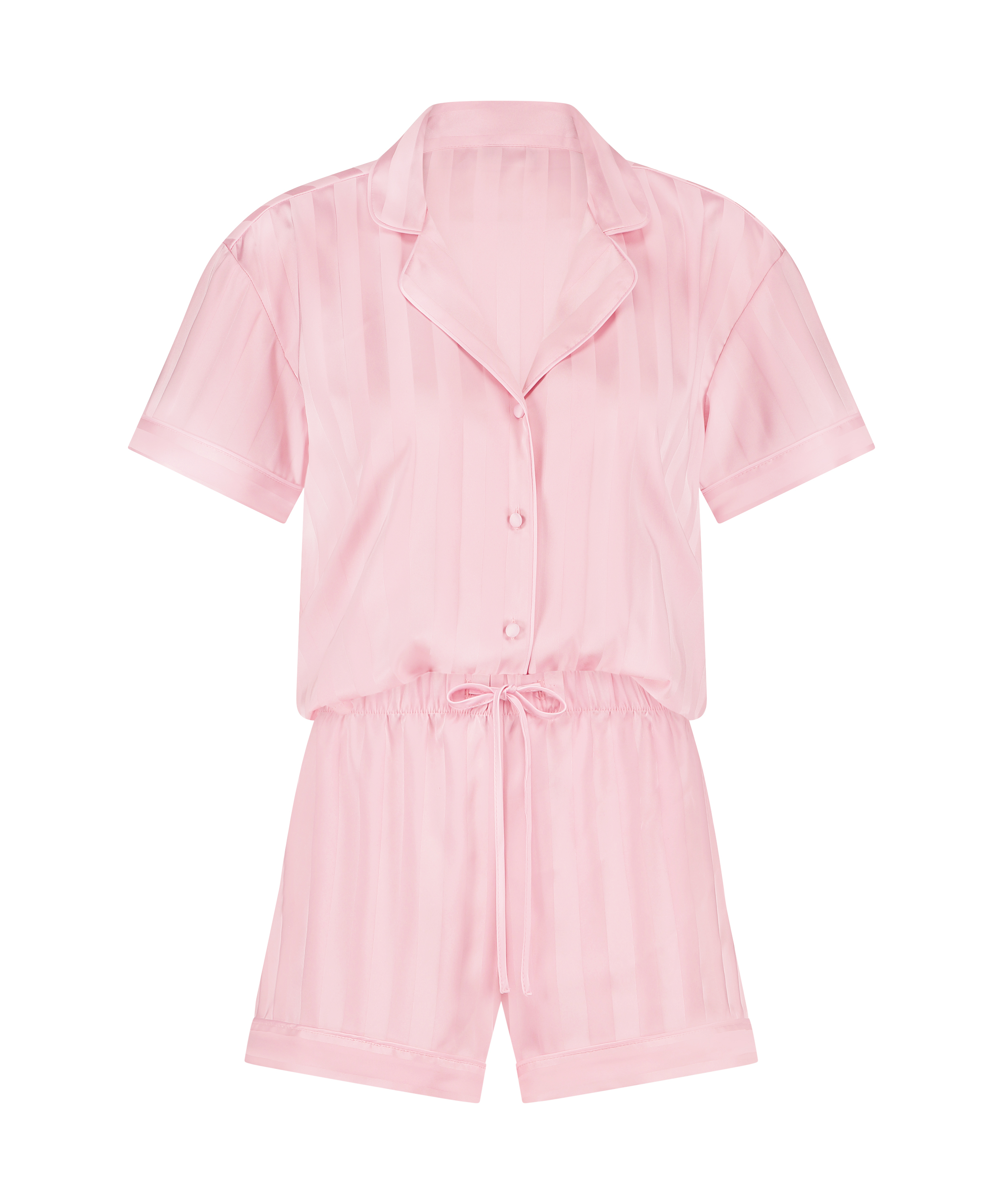 Pyjamasett Satin, Rosa, main