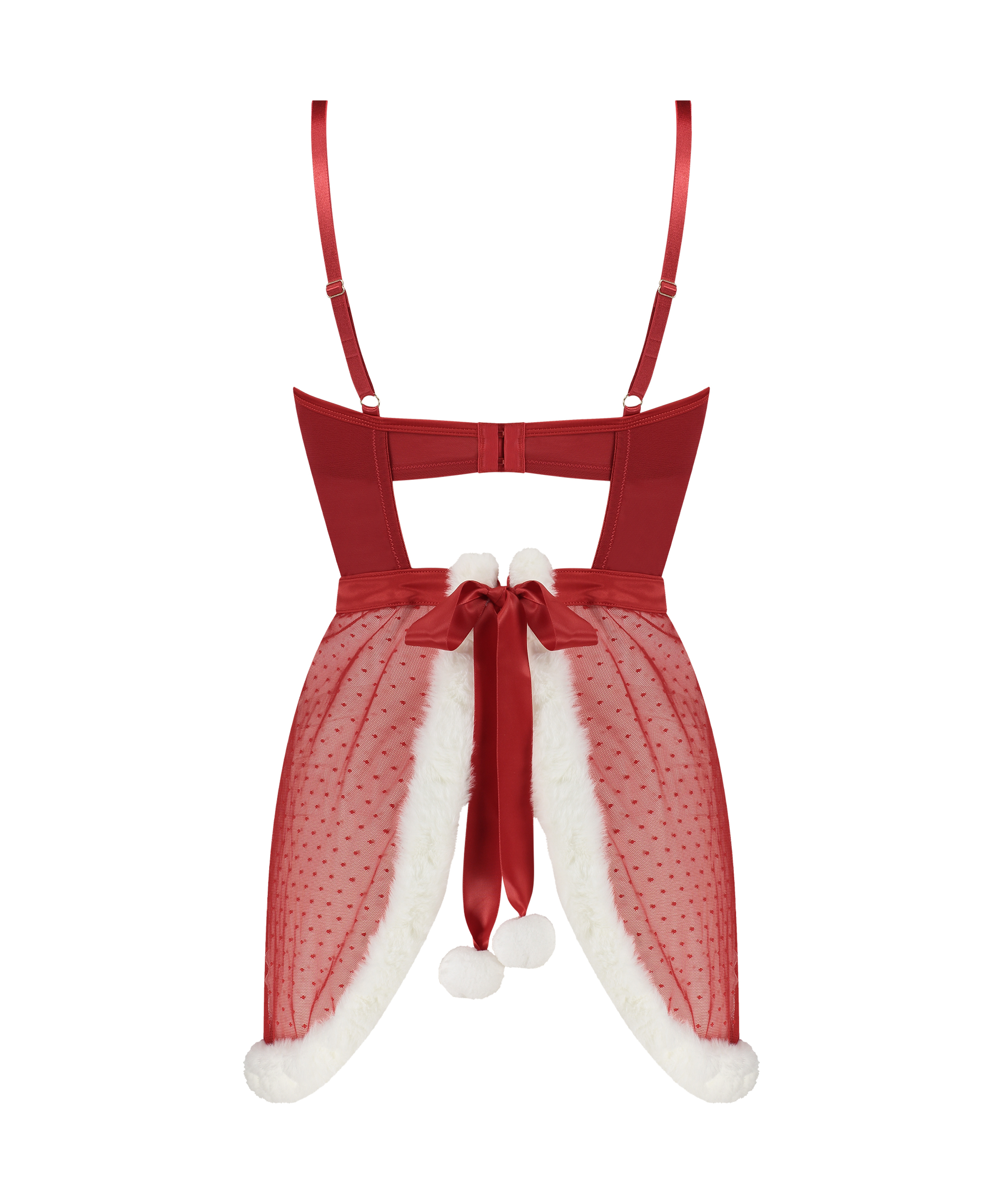 Wired slipdress Sexy Santa, Rød, main