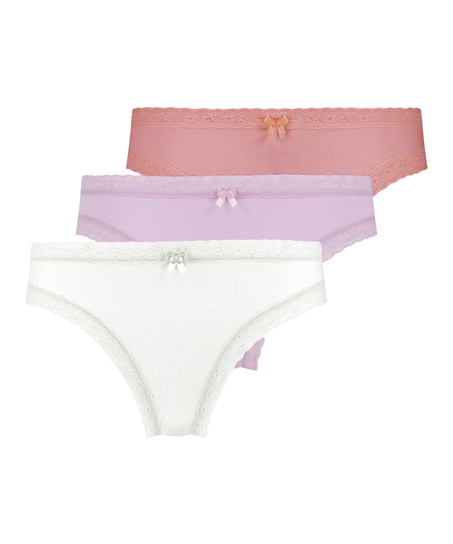 3-pack truse classics, Hvit