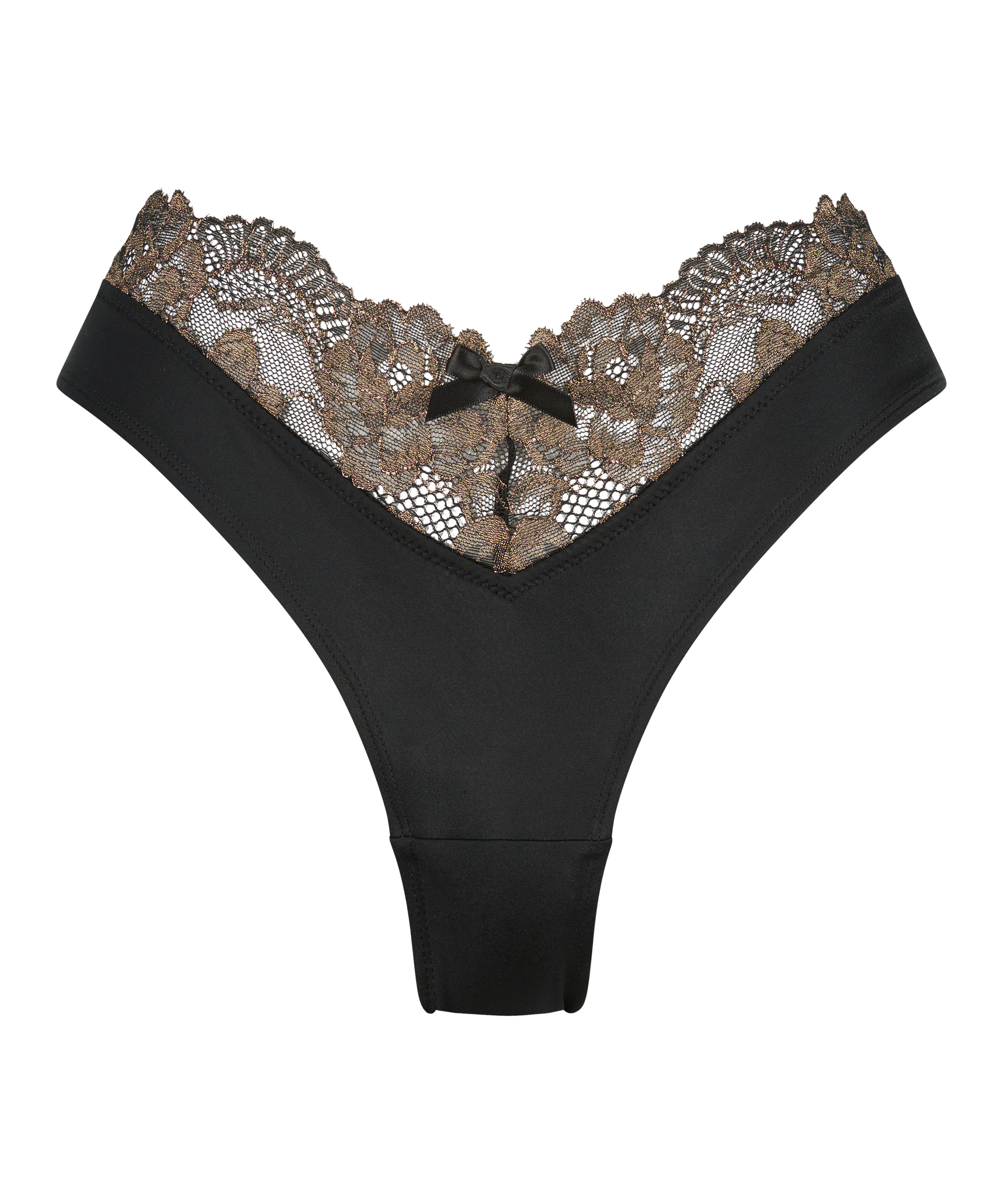 Brasilianske truser med h&oslash;y skj&aelig;ring Lexi, Svart, main