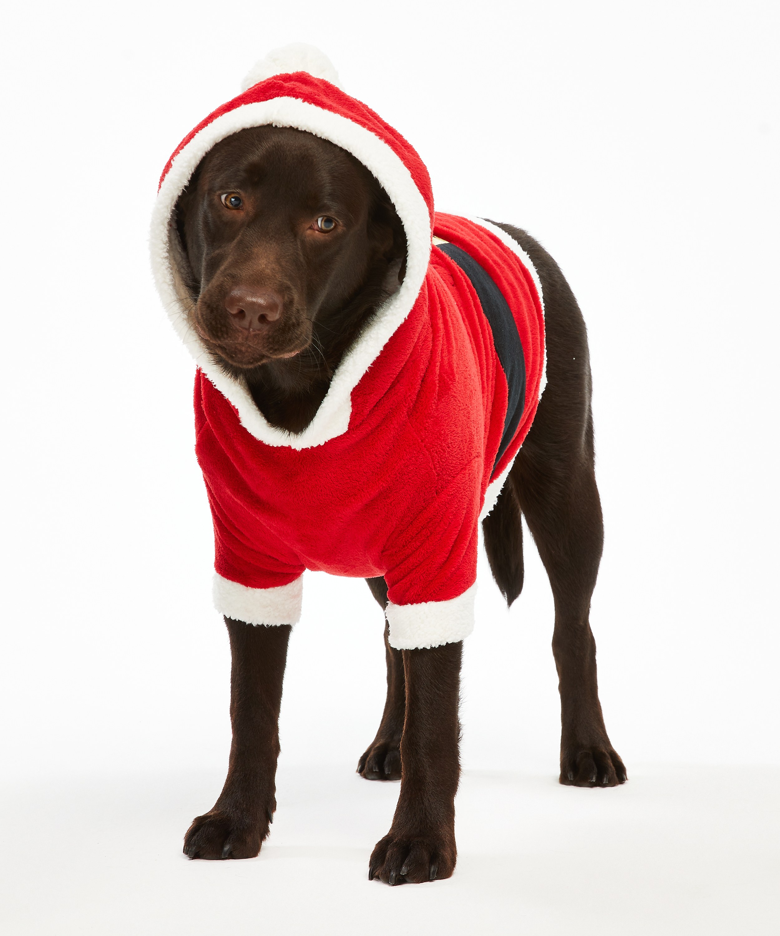 Fleece hunde-onesie, Rød, main