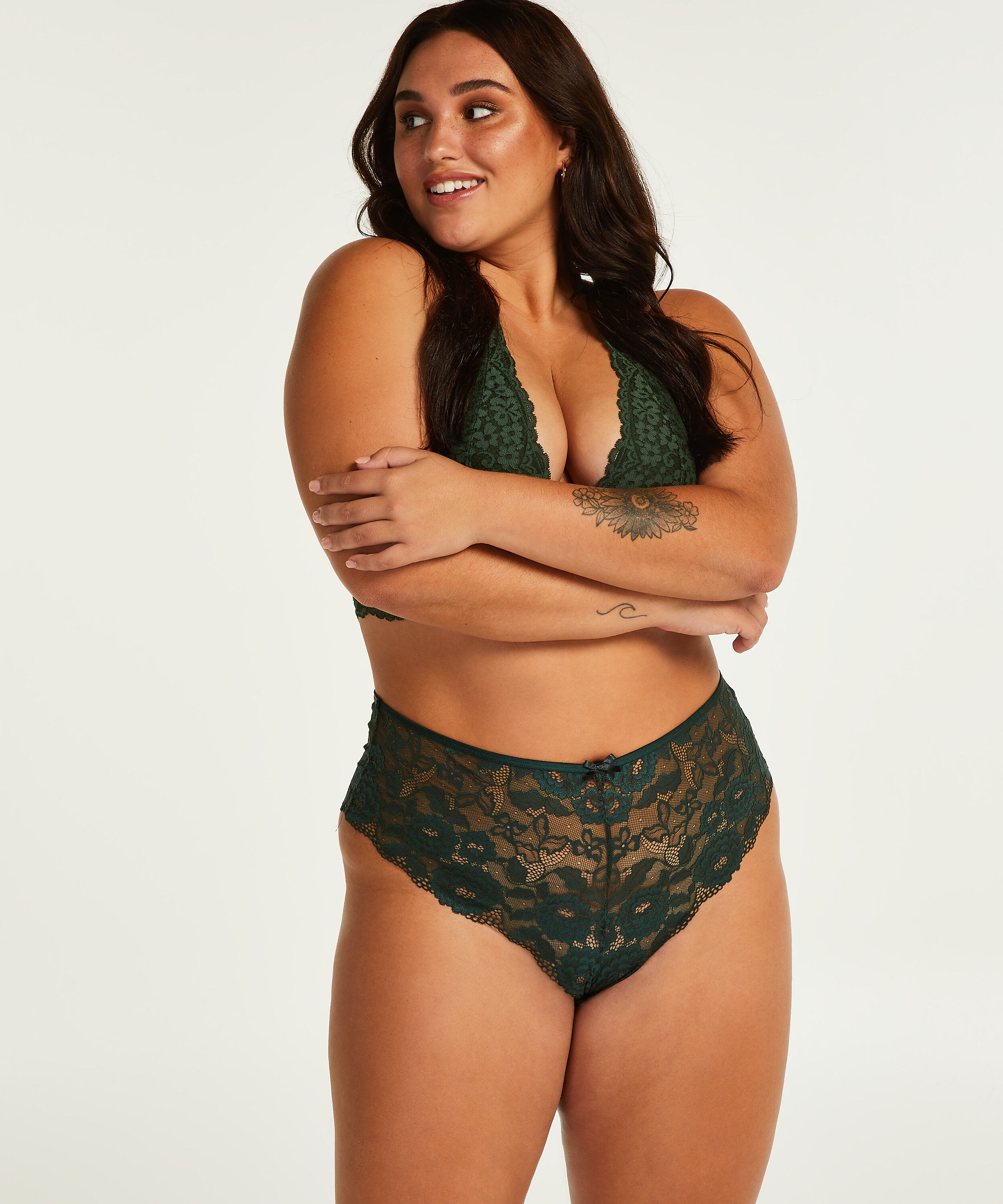 Brasiliansk truse Tien Curvy, Gr&oslash;nn