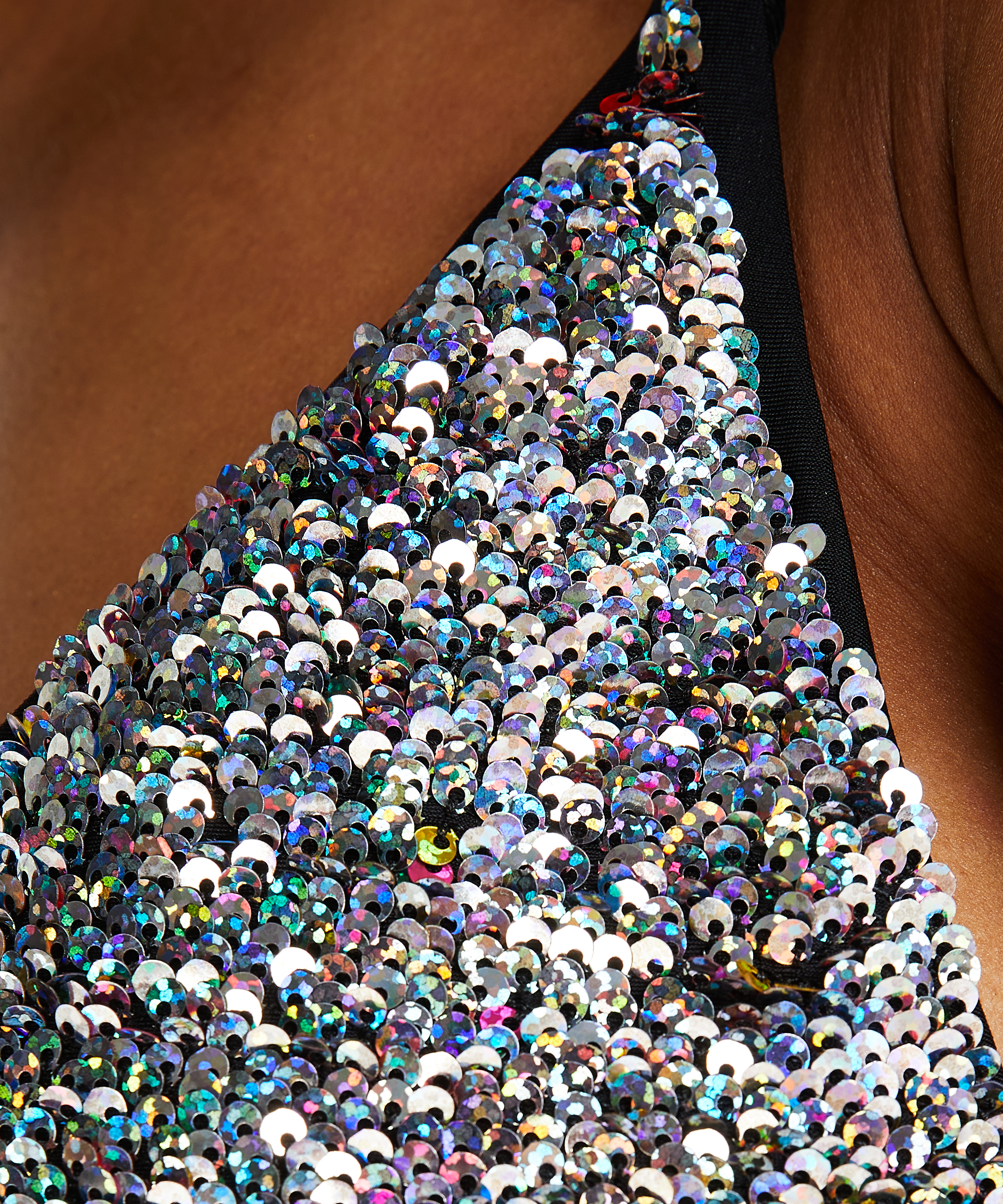 Pride triangle bikinitopp, Svart, main