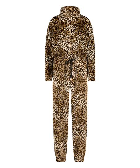 Onesie flanellfleece, Beige