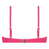 Scallop Polstret bikinitopp med underspiler, Rosa
