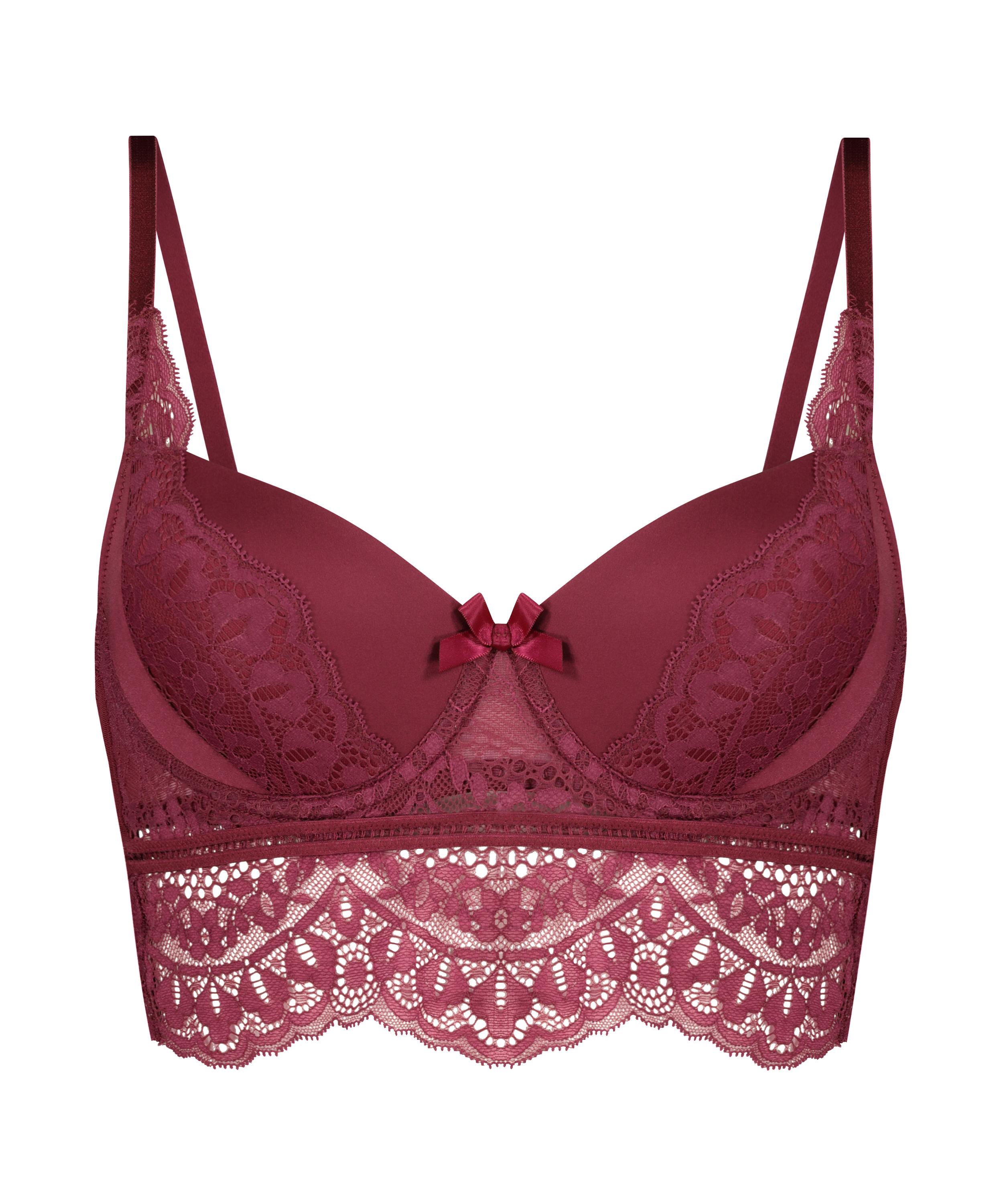 Elise longline polstret spile-BH, R&oslash;d, main