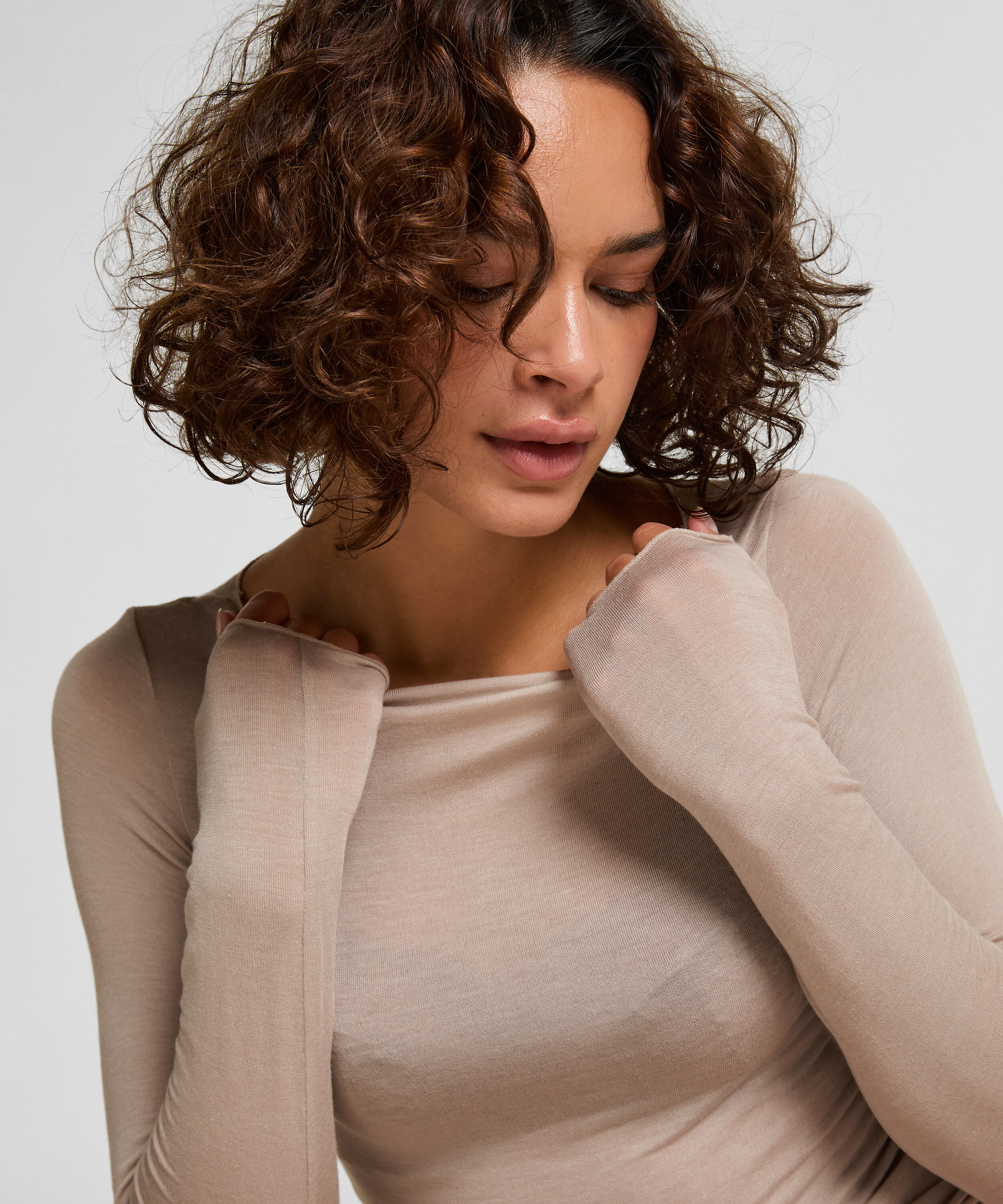 super soft Båthals med Cashmere Skjorte