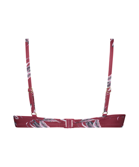 Tropic Glam uforet bikinitopp med b&oslash;yle, R&oslash;d