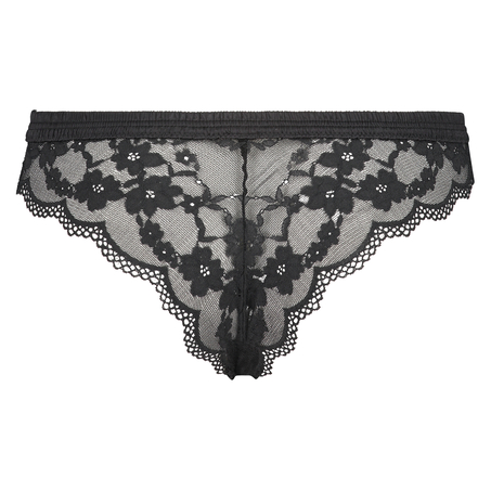 Iva high leg brasiliansk truse, Svart