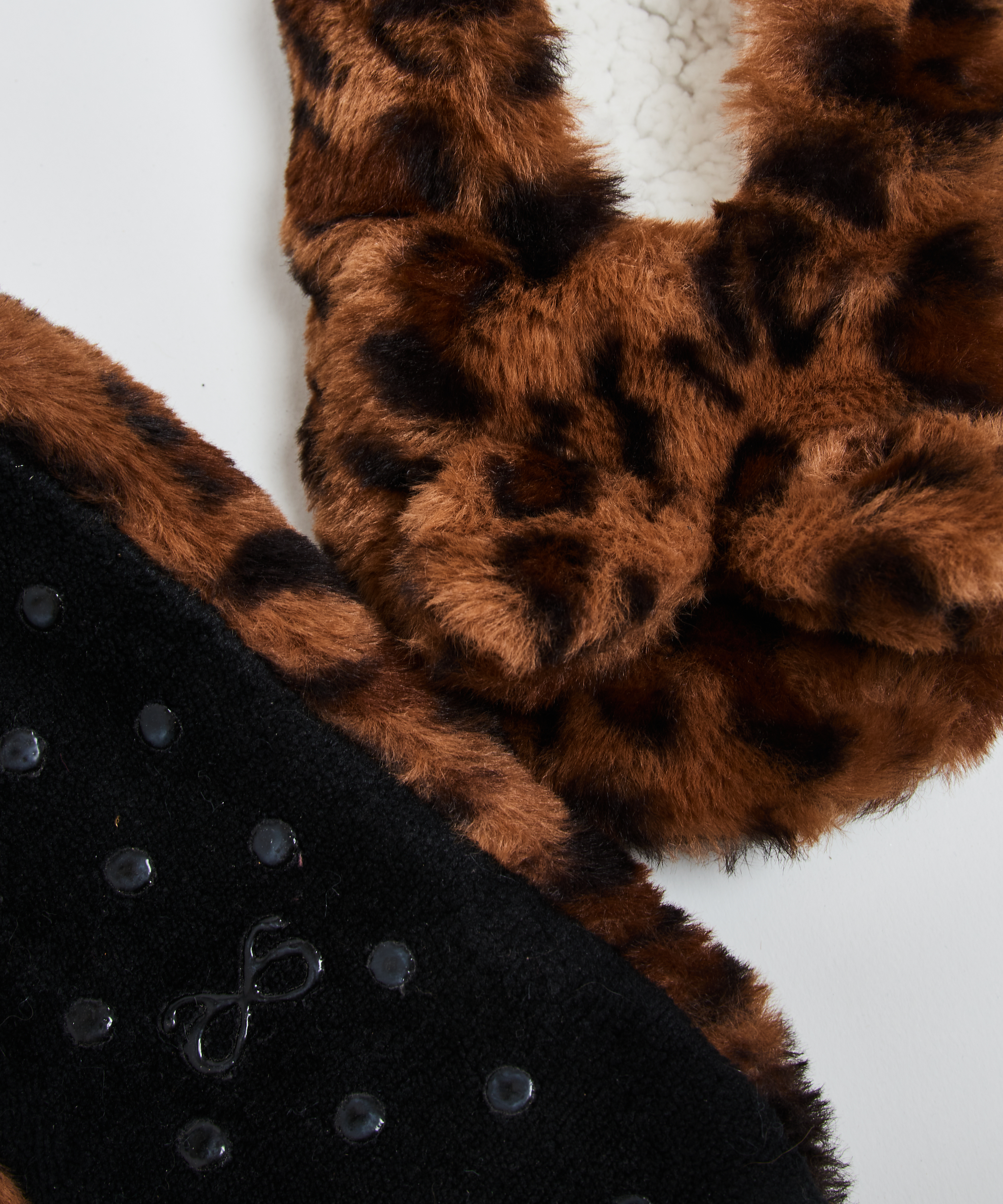 Leopard Ballerina T&oslash;fler, Brun, main