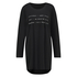 Round Neck Nightshirt, Svart