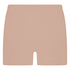 Shorts i ribbestrikket jersey – Basisplagg, Beige