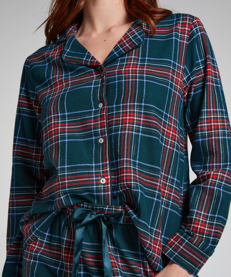 Pysjamassett Flannel, Gr&oslash;nn