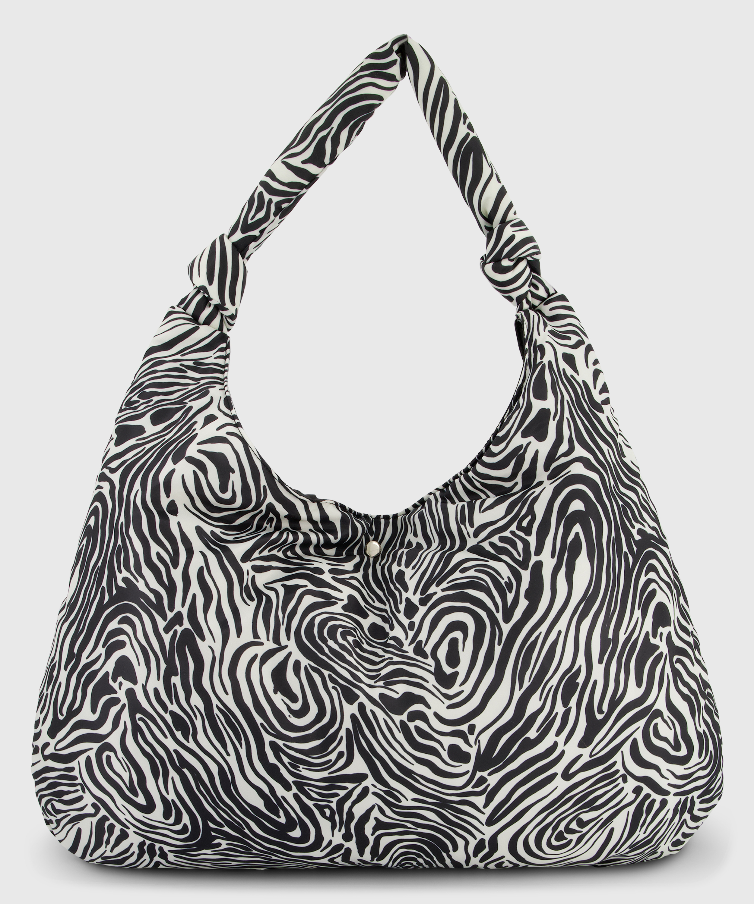 Zebra bag, Brun, main