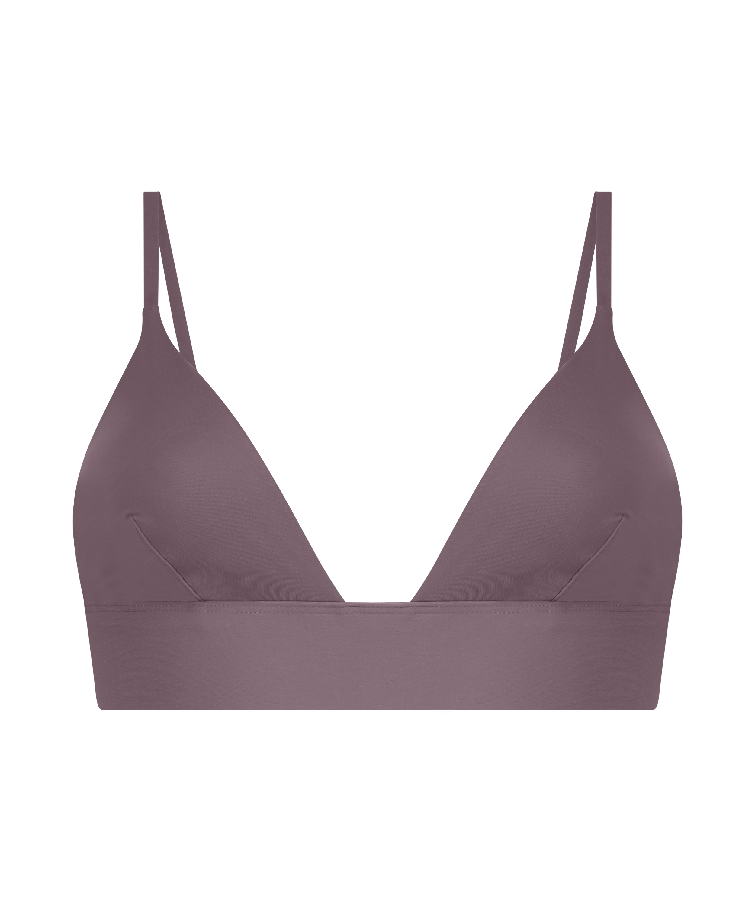 Triangle Bralette Smooth, Brun, main