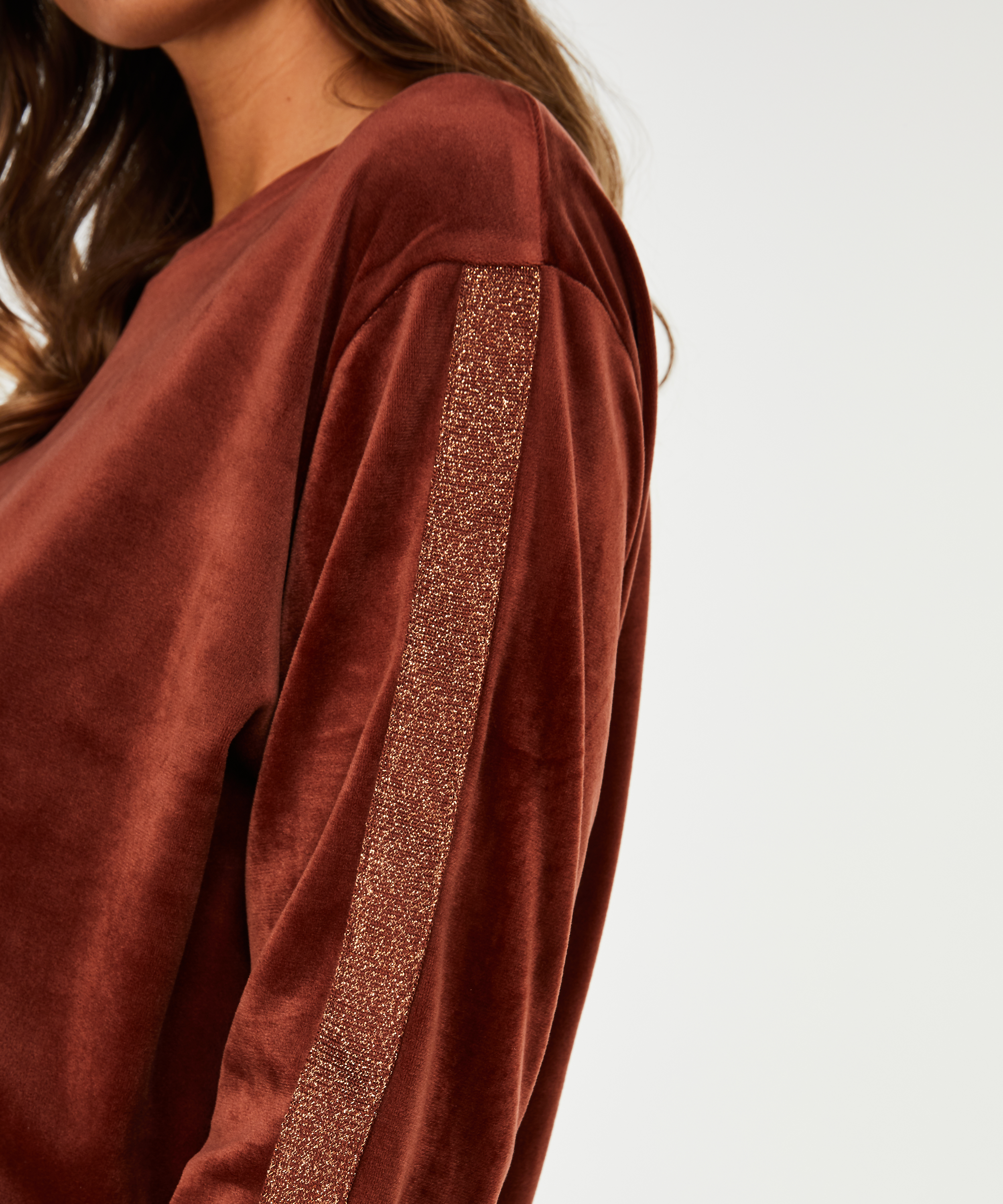 Velvet Shimmer mammatopp, Brun, main