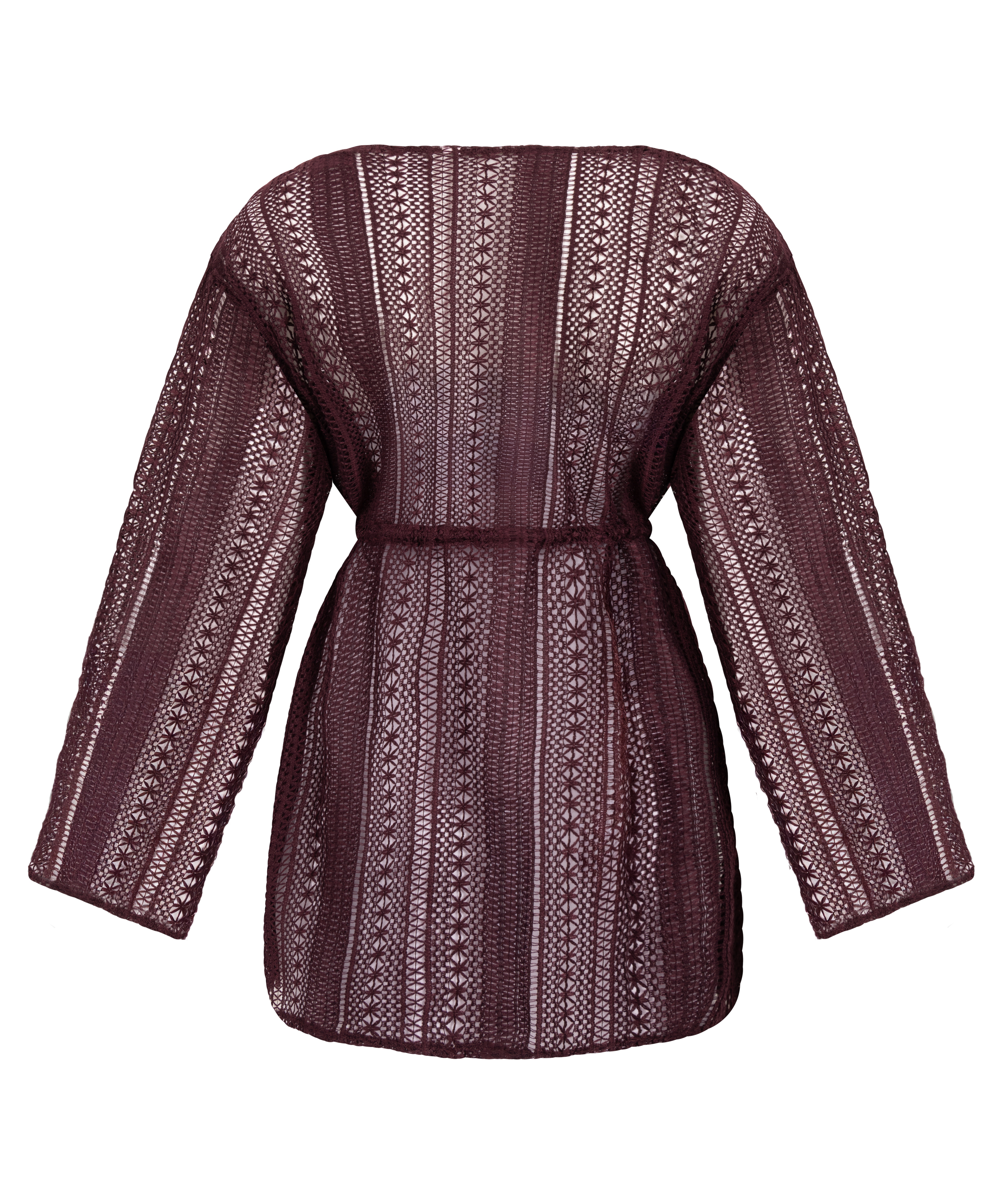 Heklet kaftan for stranden, Lilla, main