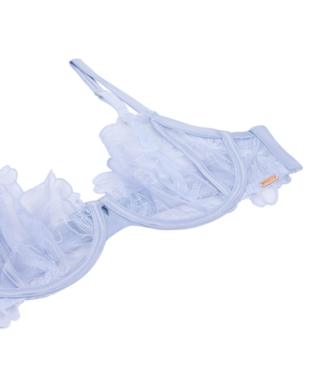 Uvattert bøyle-bh Emilia, Blå