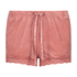 Velvet lace shorts, Rosa