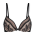 Malika polstret push up spile-BH, Svart