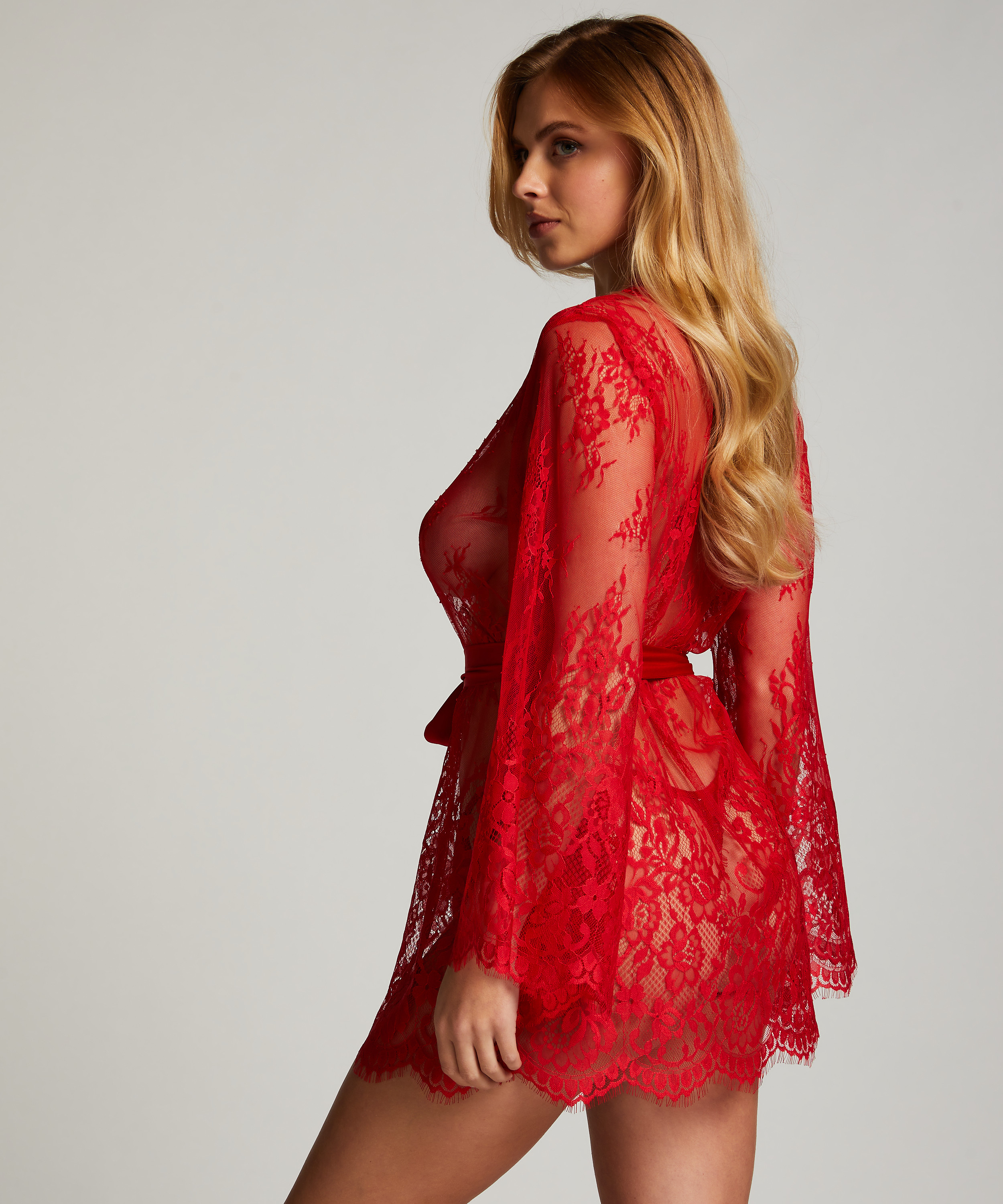 Kimono Lace Isabelle, Rød, main