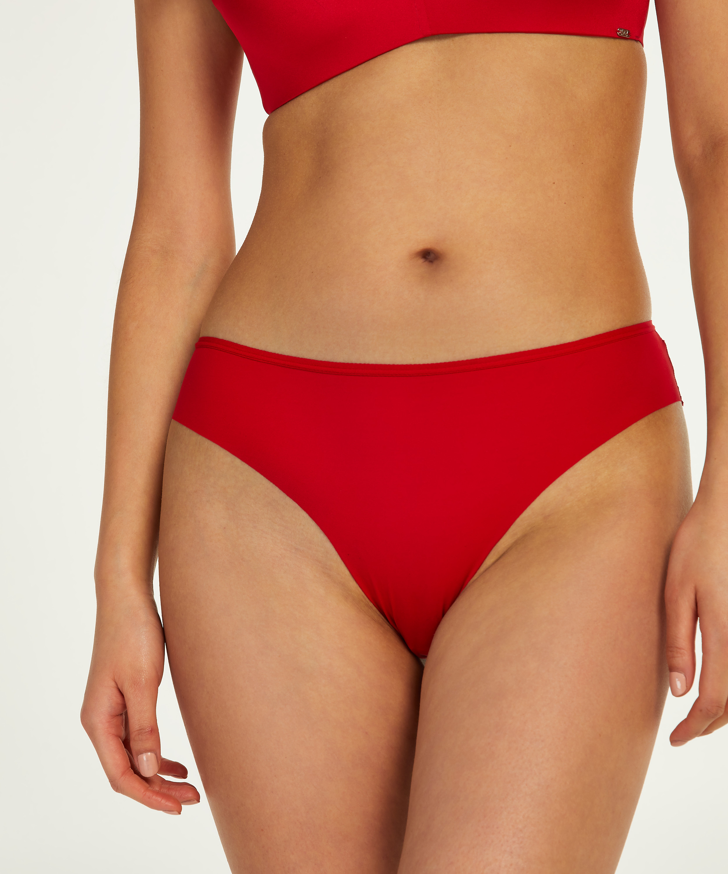 Invisible brasiliansk truse Lace Back, R&oslash;d, main