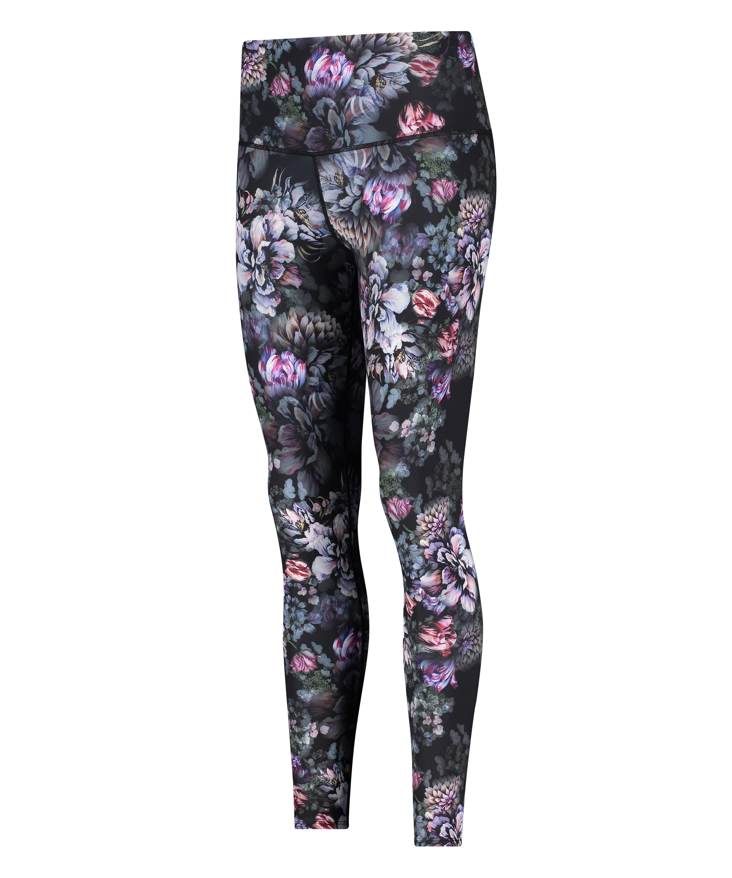 HKMX Flower High Waisted treningstights, Svart, main
