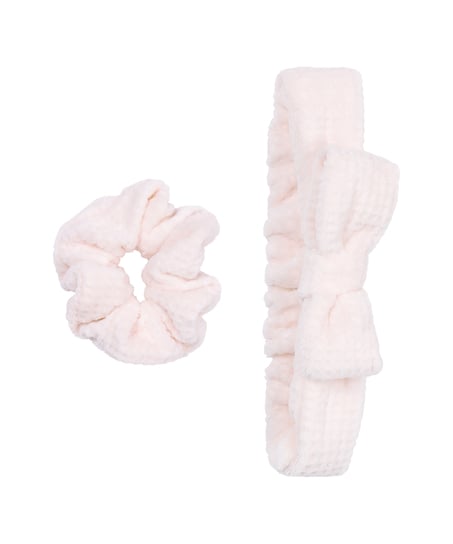 H&aring;rb&aring;nd og scrunchie, Rosa