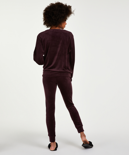 Velvet shimmer topp, Lilla