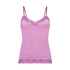 Cami-topp Velours Lace, Rosa