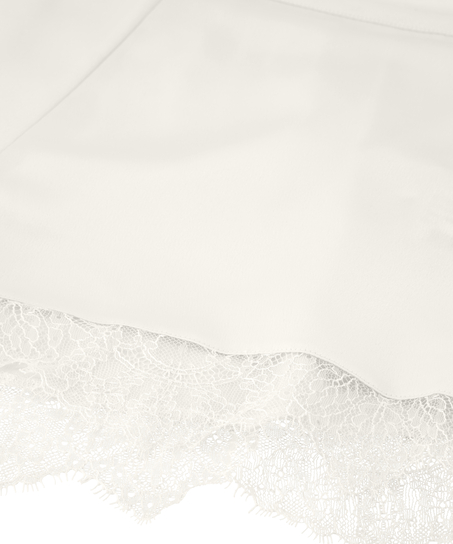 Satin Short Camille, Hvit