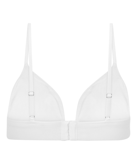 Bralette i bomull, Hvit