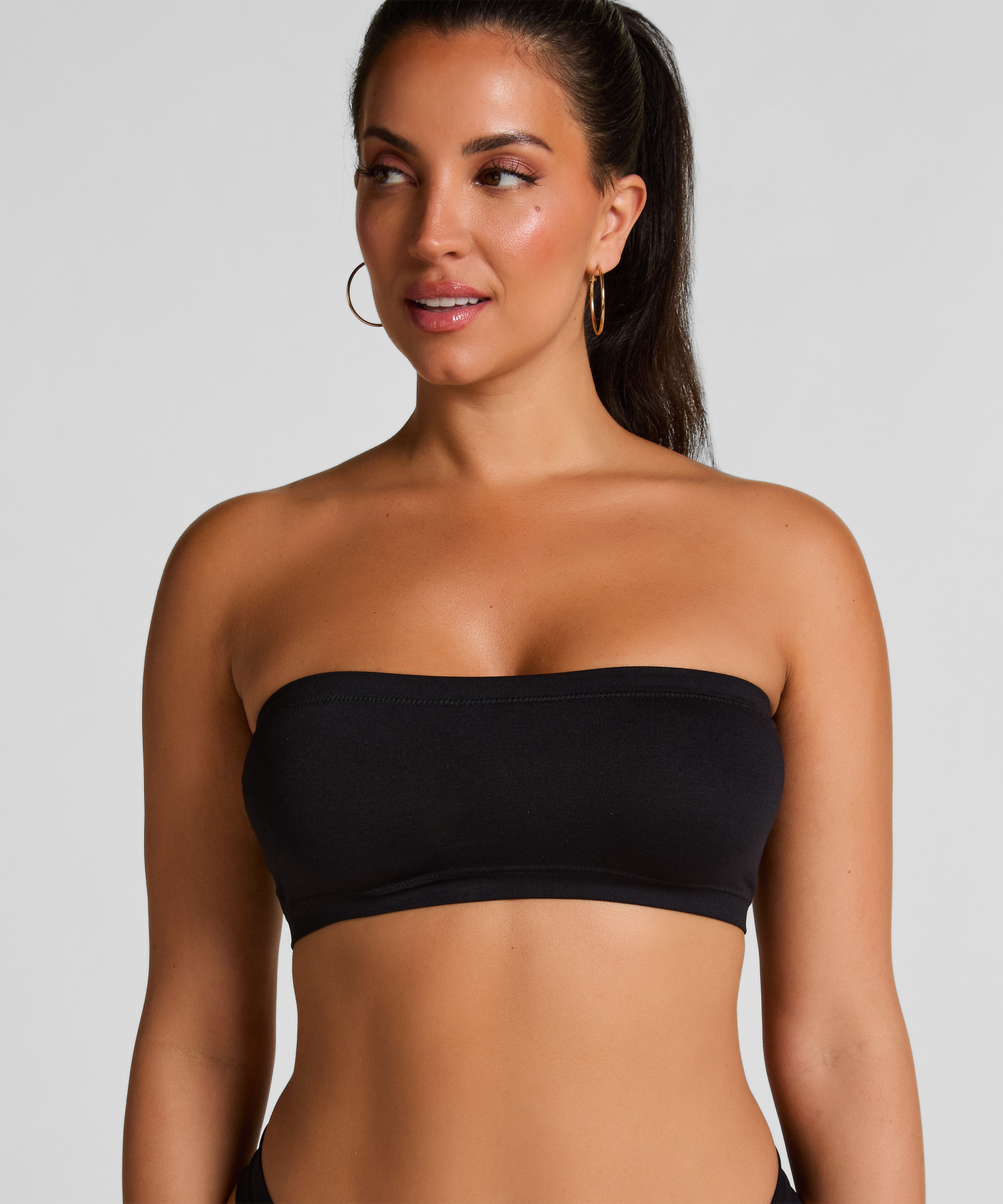 Dide Bandeau-bralette, Svart, main