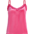 Cami-topp Velours Lace, Rosa