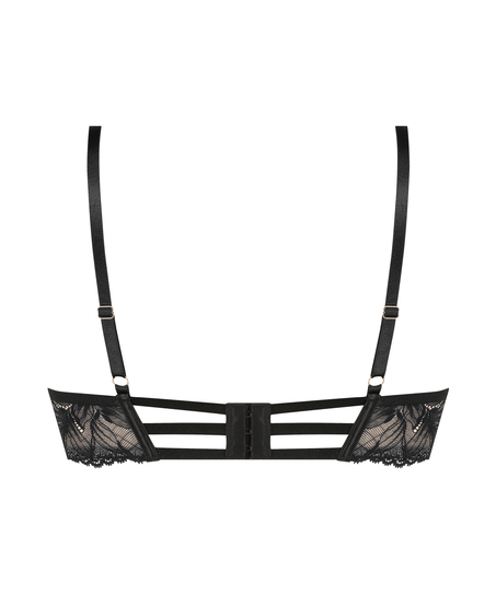 Uvattert bh med b&oslash;yle Lulu, Svart