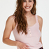 Singlet top cami rib lace, Rosa