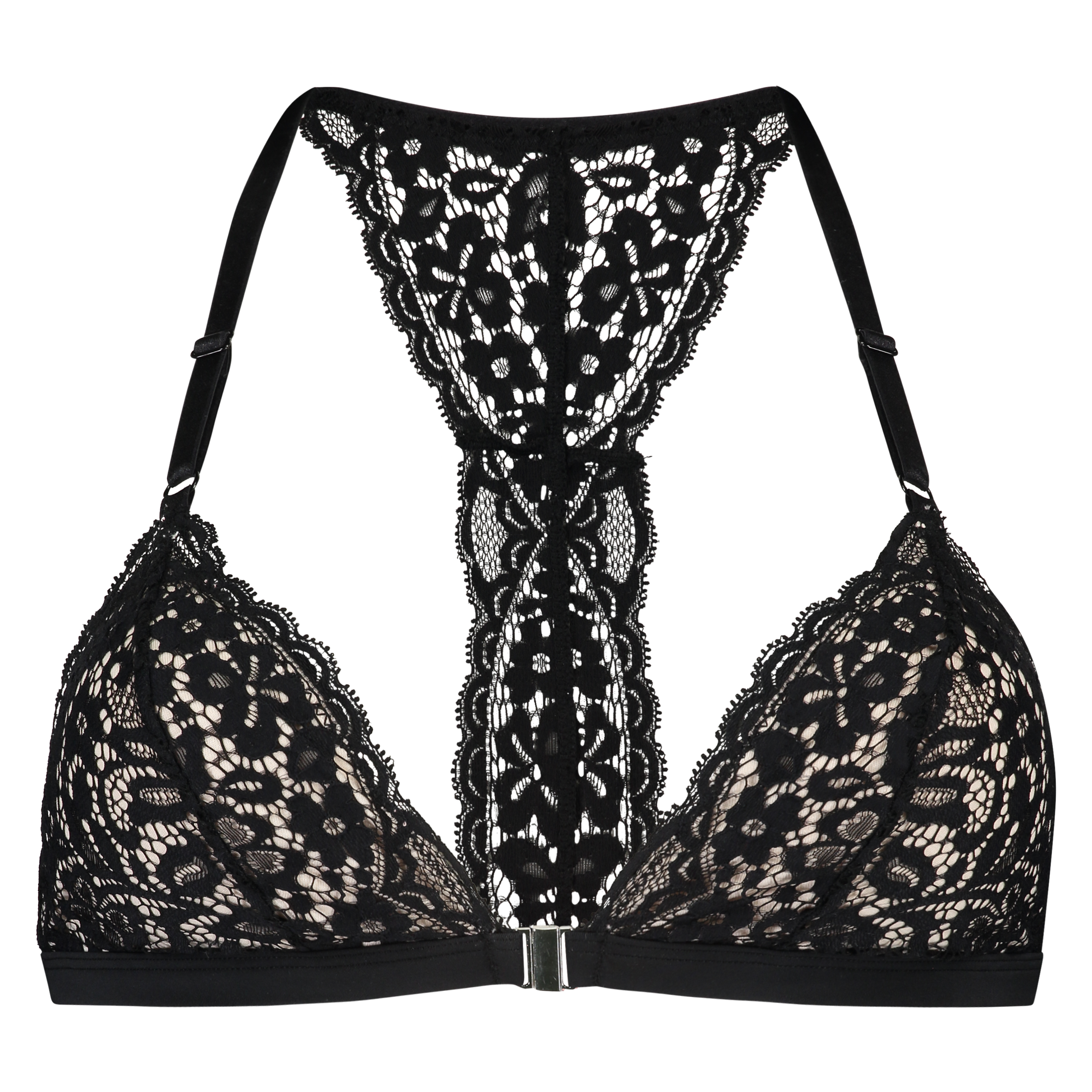 Marina foret triangel-bralette, Svart, main