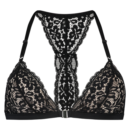 Marina foret triangel-bralette, Svart